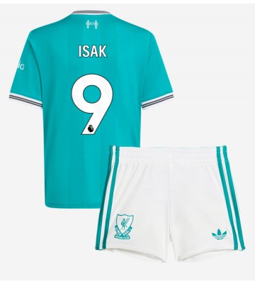 Lacne Dětský Futbalové dres Liverpool Alexander Isak #9 2025-26 Krátky Rukáv - Tretina (+ trenírky)